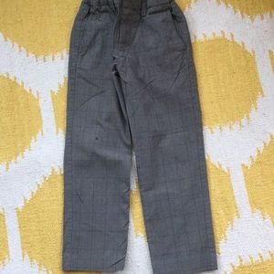 Gray plaid khakis by Crewcuts w/ adjustable band.